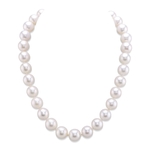 11.5-12.5mm White Freshwater Pearl Necklace - AAAA Quality