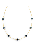 Japanese Akoya Black Pearl Tincup Necklace - Secondary Image