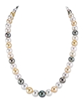 8-10mm South Sea Multicolor Pearl Necklace - AAAA Quality