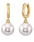 Japanese Akoya Pearl Huggie Mary Earrings