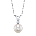 Akoya Pearl & Diamond Classic Pendant