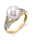 Akoya Pearl & Diamond Robbi Ring