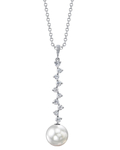 White South Sea Pearl & Diamond Naomi Pendant