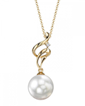 White South Sea Pearl & Diamond Aria Pendant