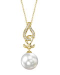 White South Sea Pearl & Diamond Judy Pendant