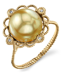 Golden South Sea Pearl Lea Ring