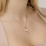 Freshwater Pearl Anastasia Pendant - Model Image