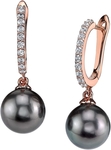 Tahitian South Sea Pearl Rose Gold Plated Zara Earrings