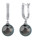 Tahitian South Sea Pearl & Diamond Kim Earrings