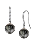 Tahitian South Sea Pearl & Diamond Margot Earrings