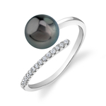 Tahitian South Sea Pearl & Diamond Valentina Ring