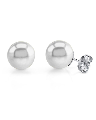 8mm South Sea Round Pearl Stud Earrings