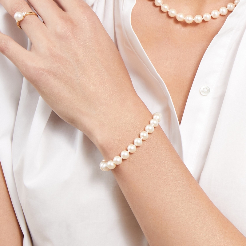 LALI JEWELS Freshwater Pearl Bracelet in 14K | Gem Shopping Network Official