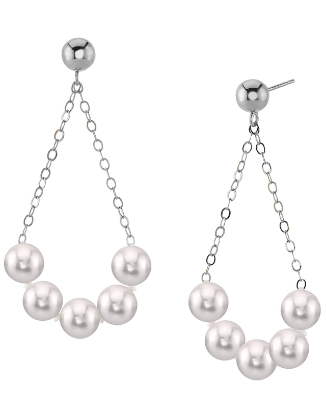 White Akoya Pearl Jola Earrings