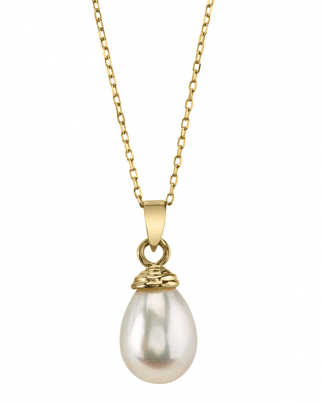 Drop-Shape Freshwater Pearl Hope Pendant