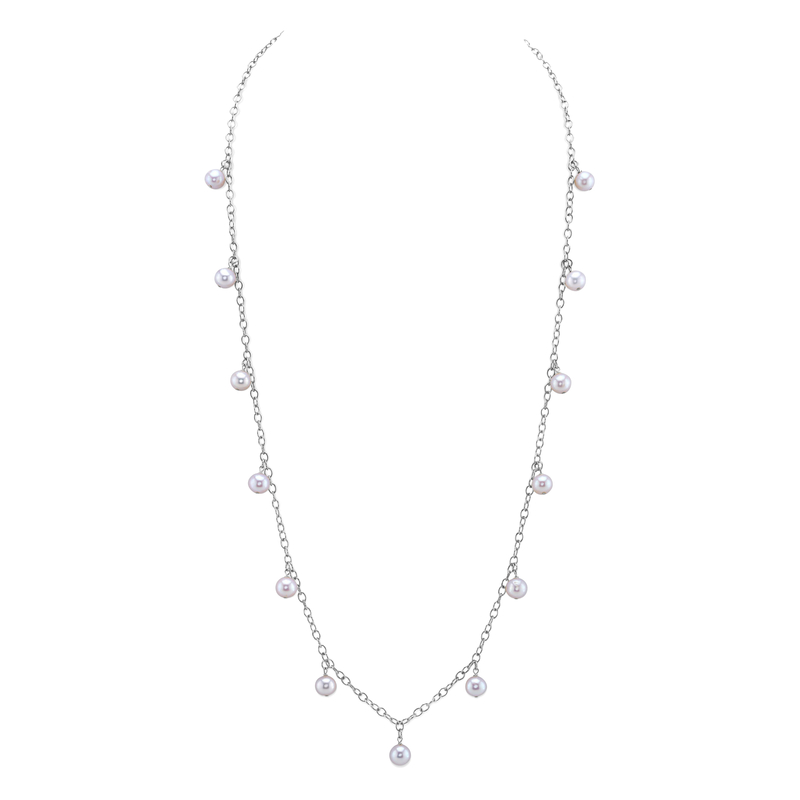 White Freshwater Pearl Isabella Necklace