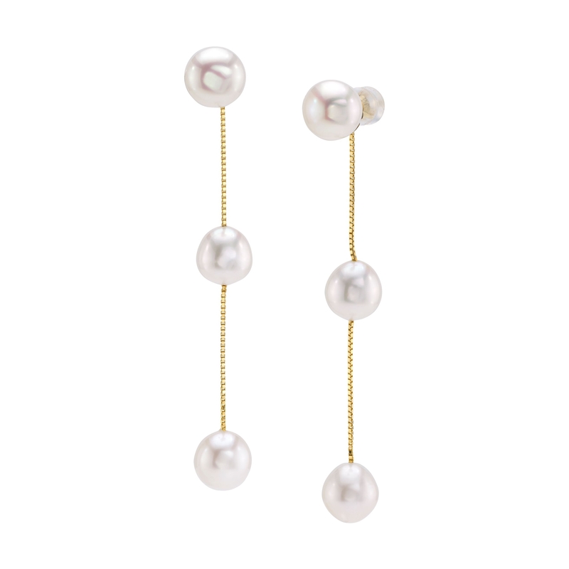 White Freshwater Pearl Maddy Earrings