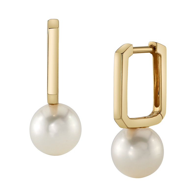 Freshwater Pearl Huggie Susie Earrings