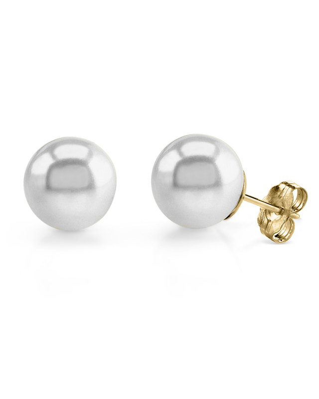 14mm South Sea Round Pearl Stud Earrings