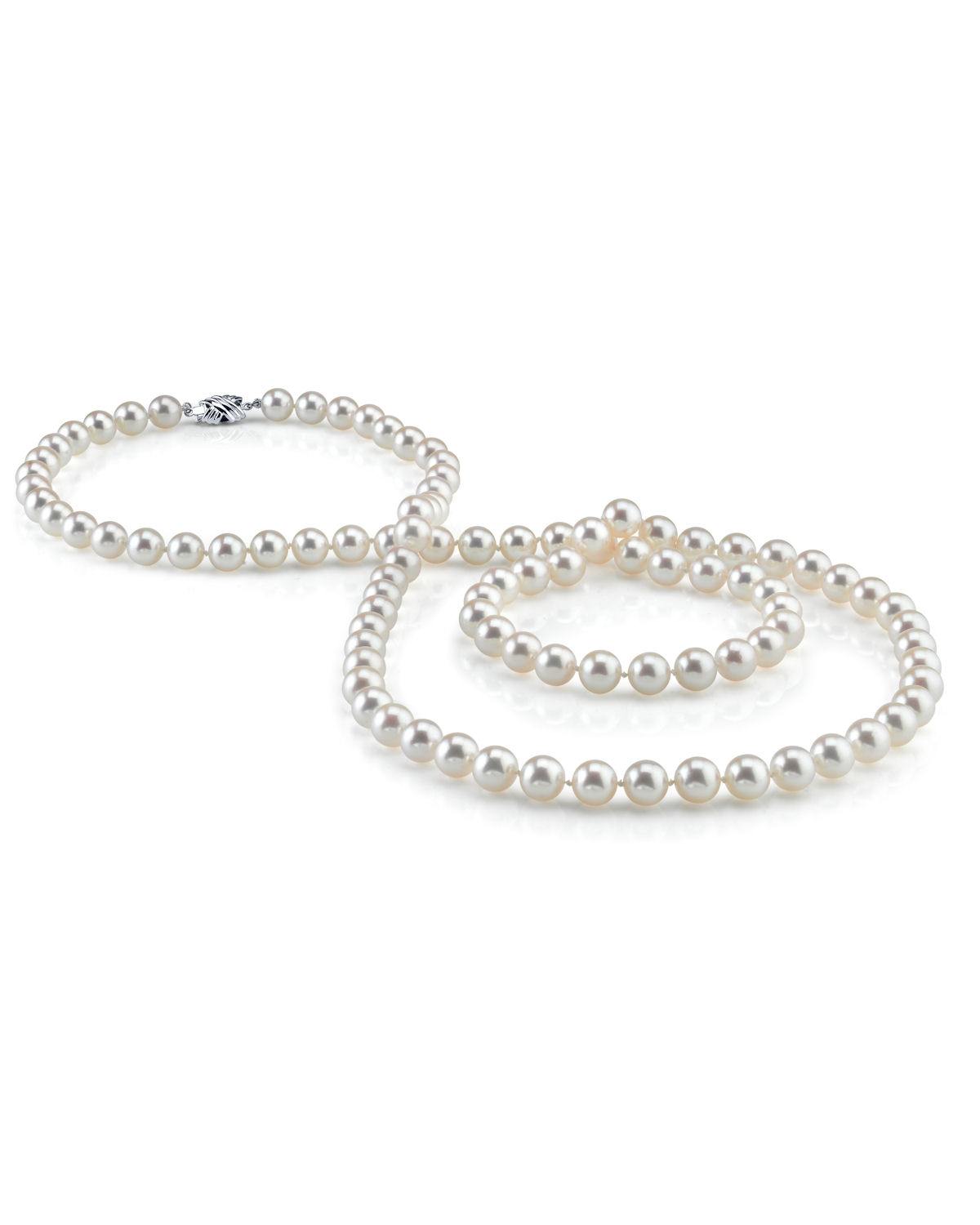 6.5-7.0mm Opera Length Japanese Akoya Pearl Necklace