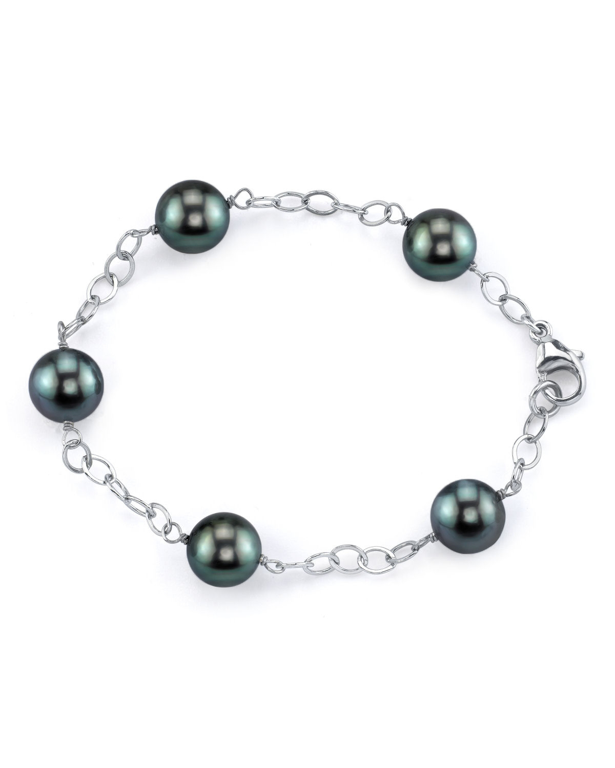 9-10mm Tahitian South Sea Pearl Tincup Bracelet