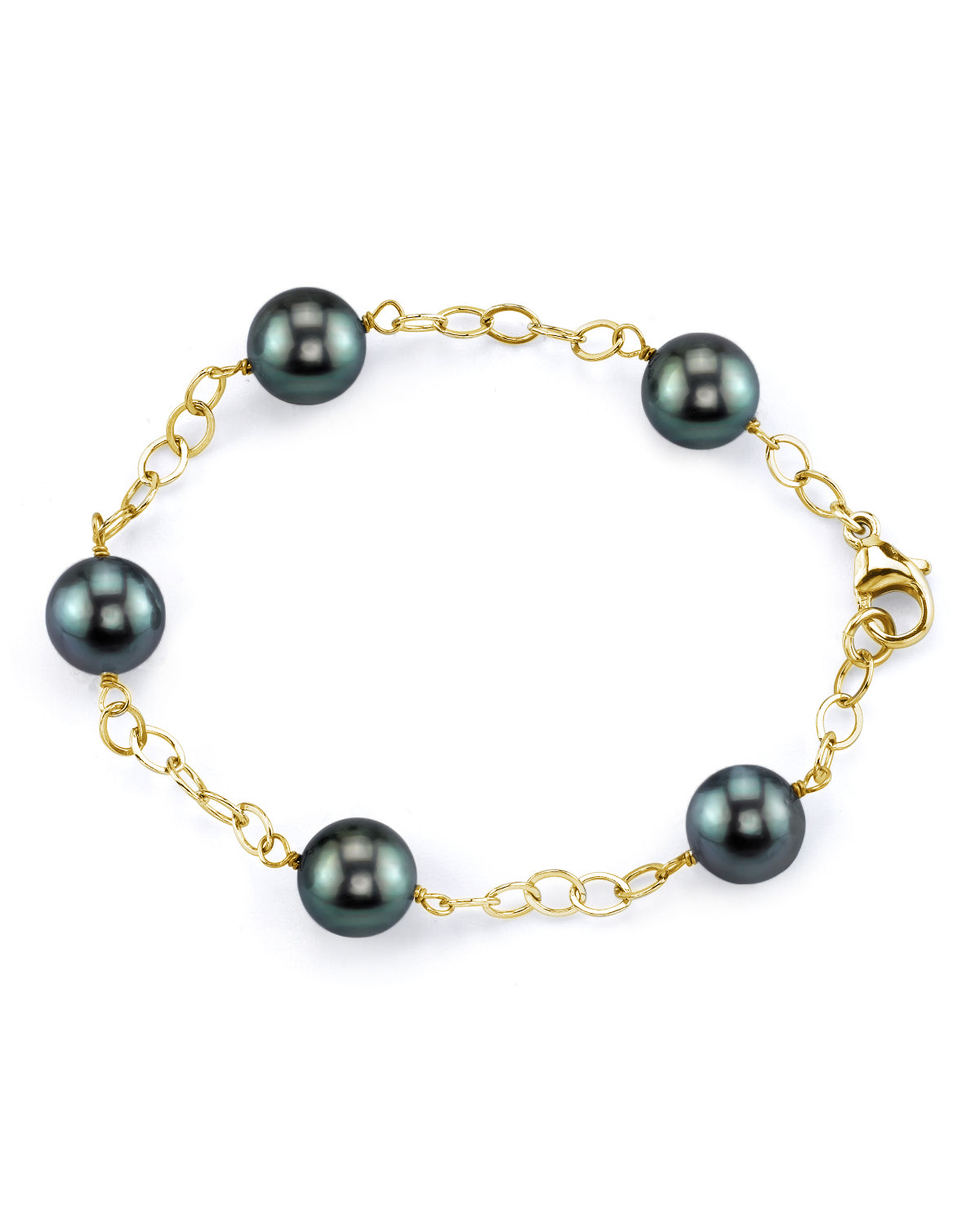 9-10mm Tahitian South Sea Pearl Tincup Bracelet