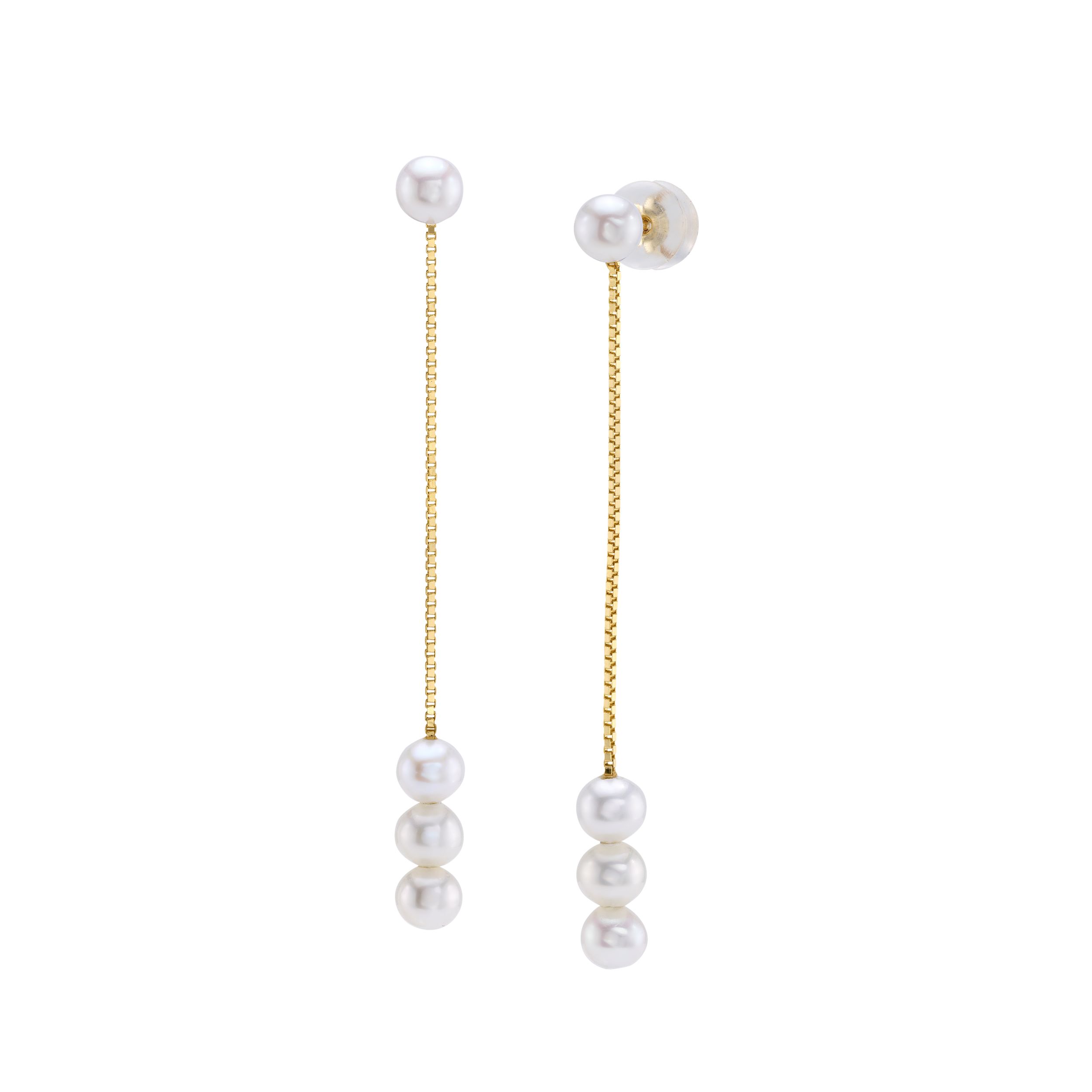 White Freshwater Pearl Bree Earrings