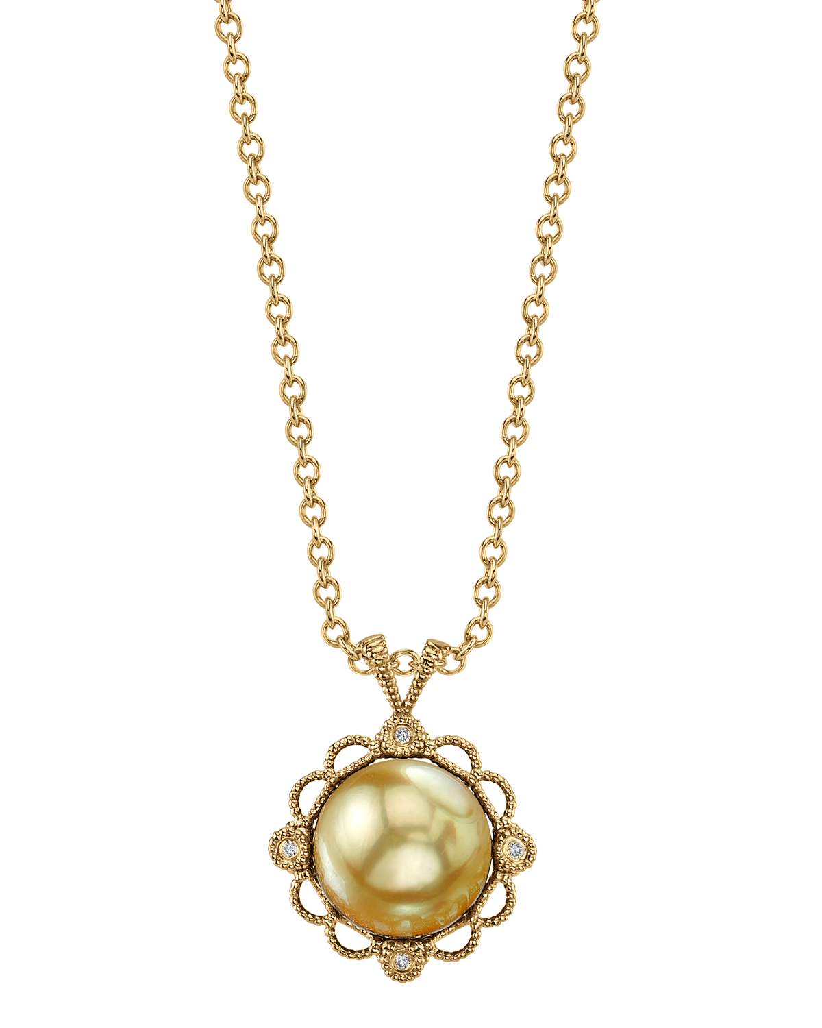 Golden South Sea Pearl Lea Pendant