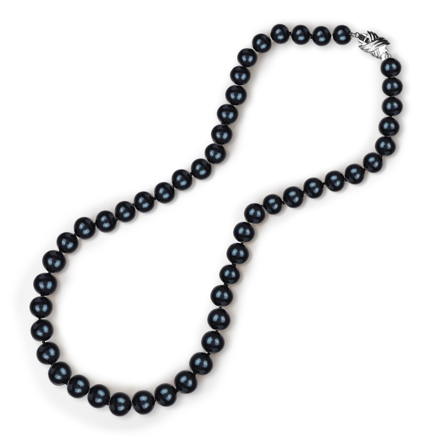 7.5-8.0mm Black Freshwater Pearl Necklace - AAA Quality