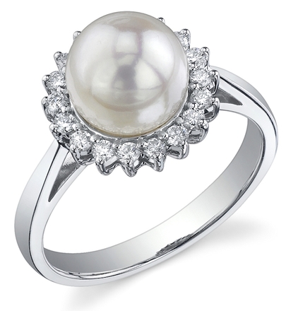 White Pearl Rings | The Pearl Source