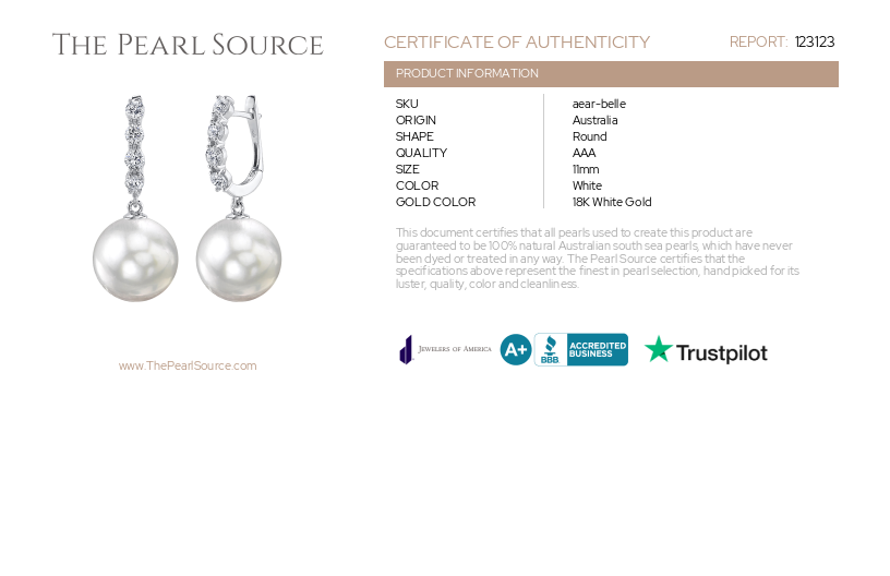 Pearl sale source earrings